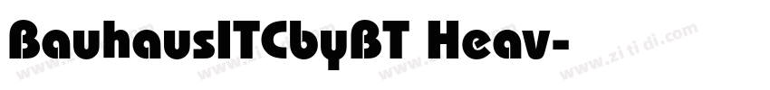 BauhausITCbyBT Heav字体转换